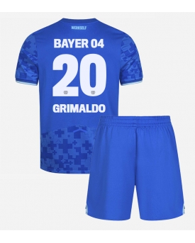 Bayer Leverkusen Alejandro Grimaldo #20 Maglia Gara Terza Repliche 2025-26 Bambino Maniche Corte